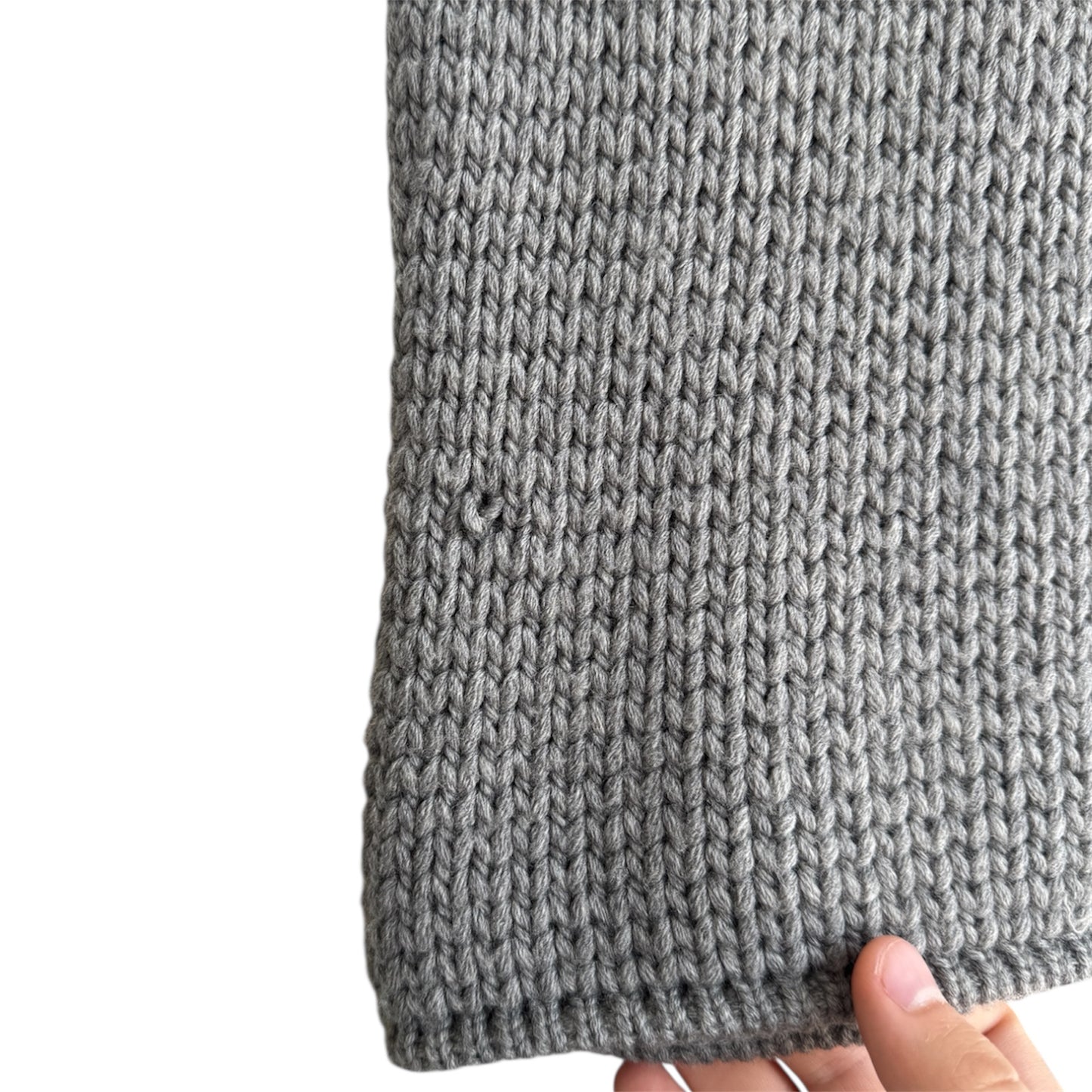 Balenciaga Wool Chunky Knit Gray Sleeveless Sweater Size 38