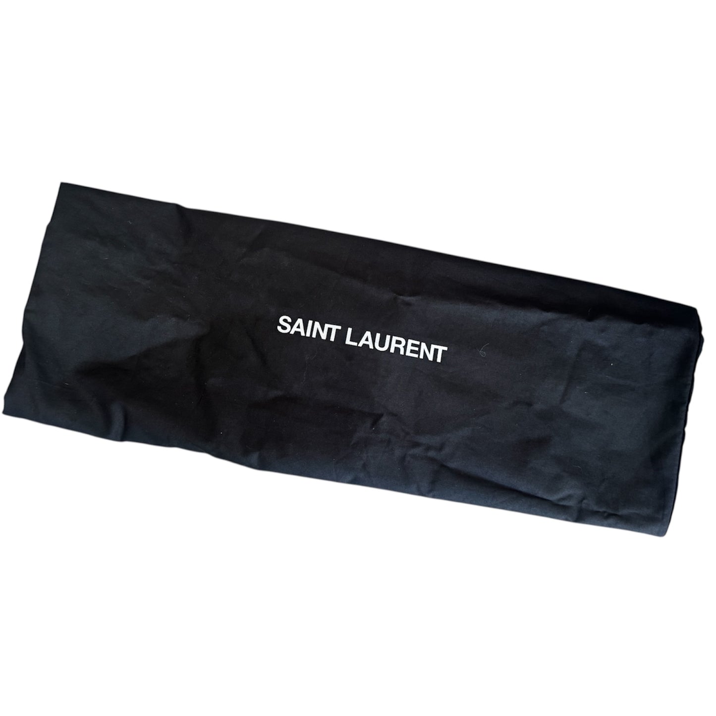 Saint Laurent Calfskin Shopping Tote Old Brandy Burgundy w/ Zip Pouch