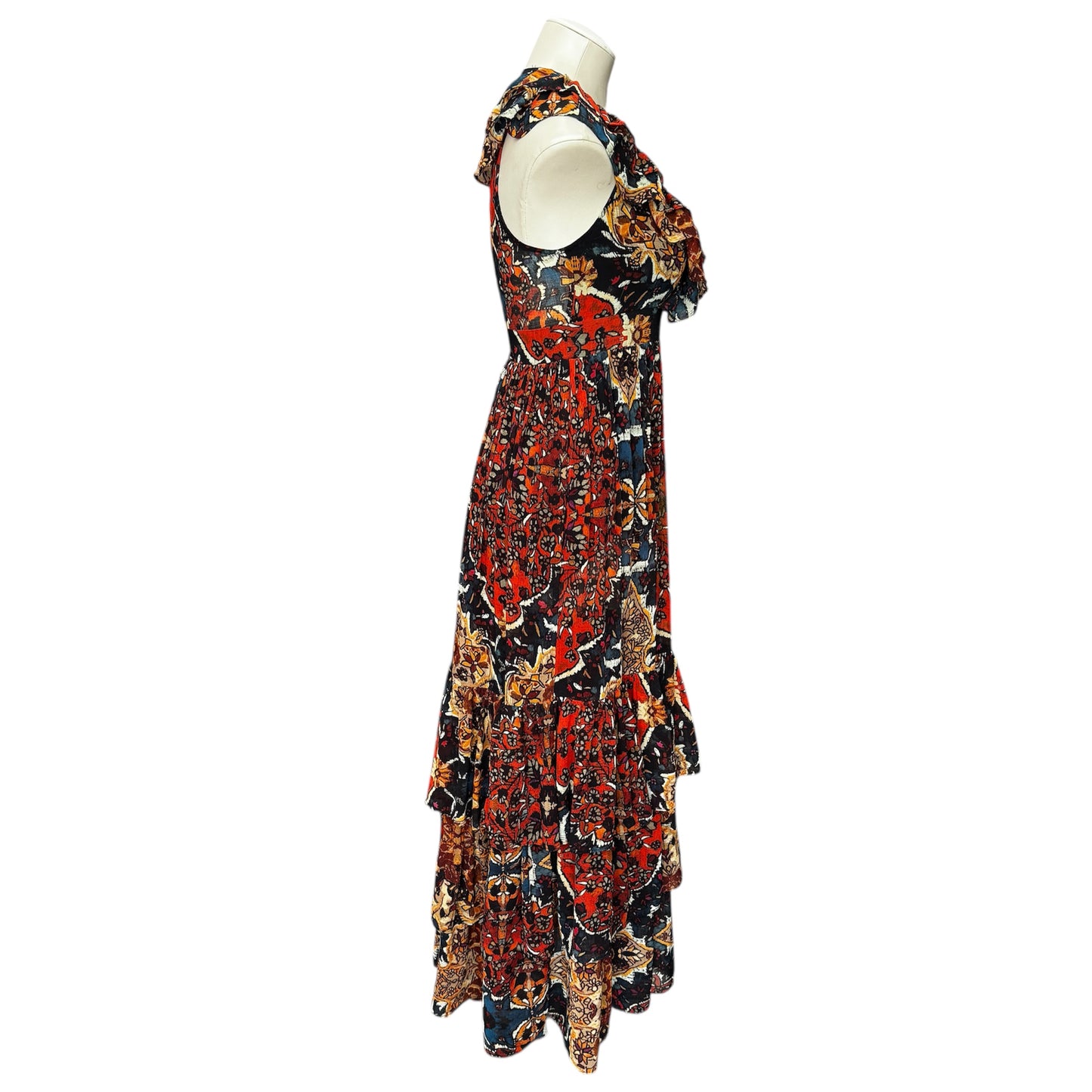 Free People Wonderland Fall Prairie Floral Maxi Dress