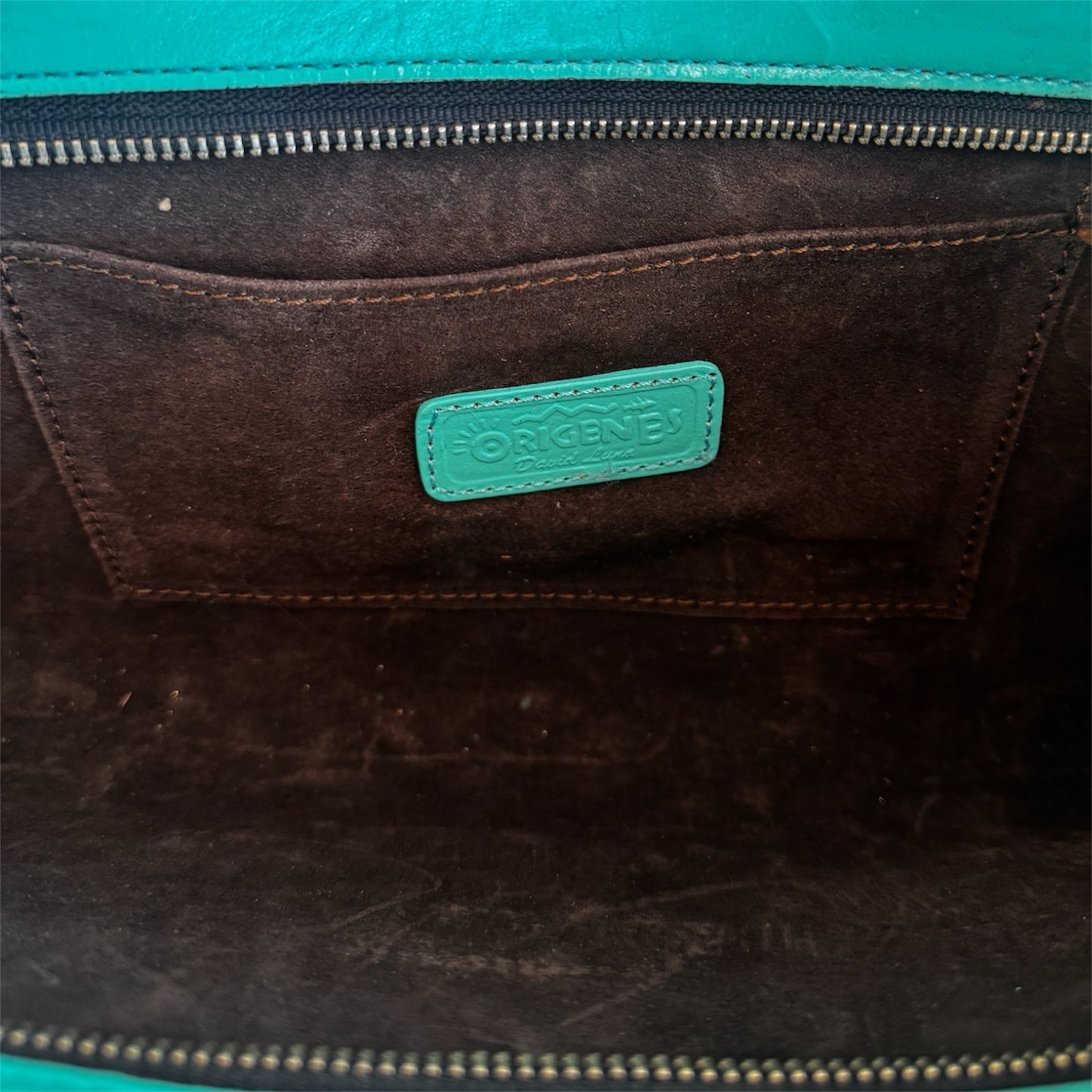 Origenes By David Luna Reina Leather Envelope Top Handle