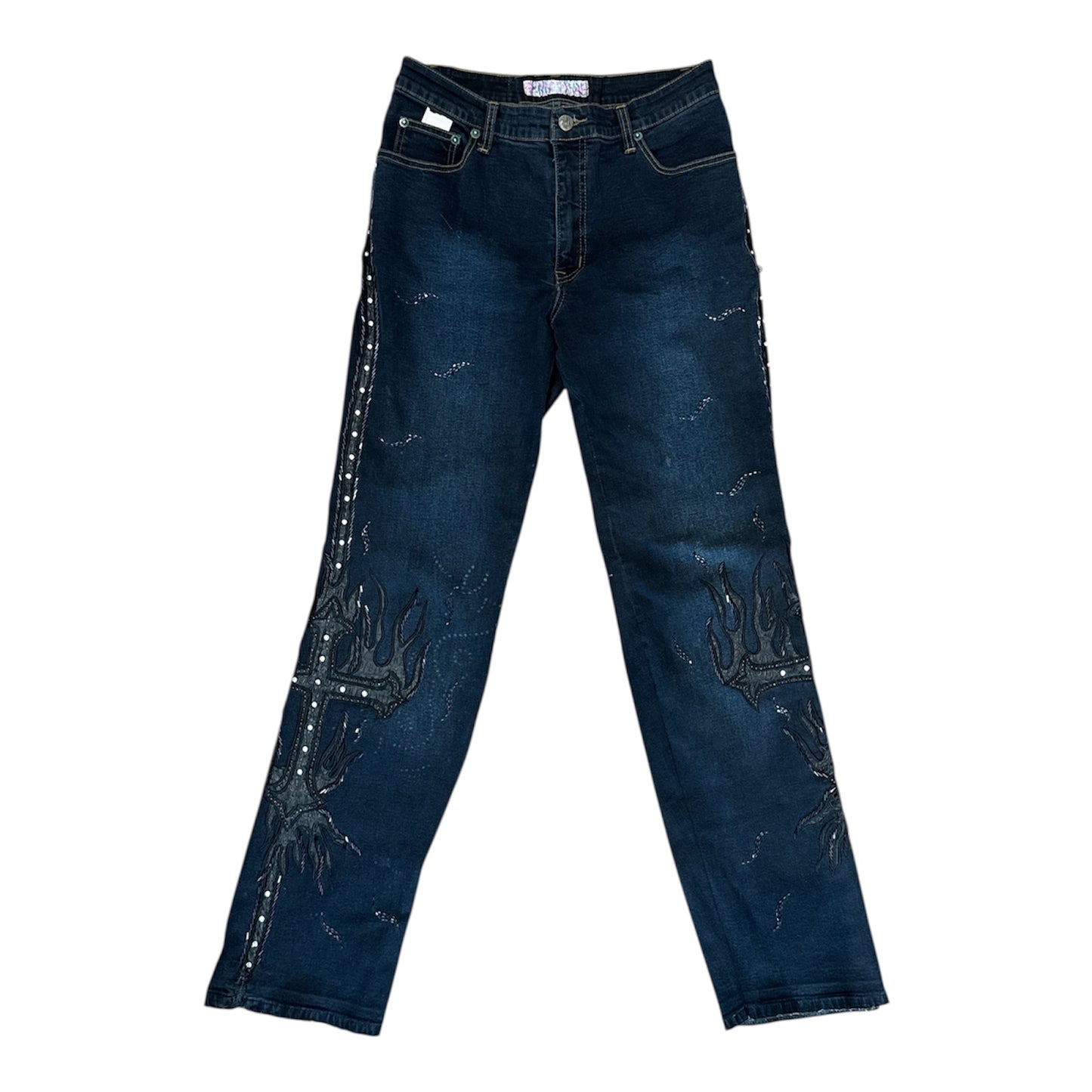 Sassy Thai Embellished Straight Leg Jean Size 8
