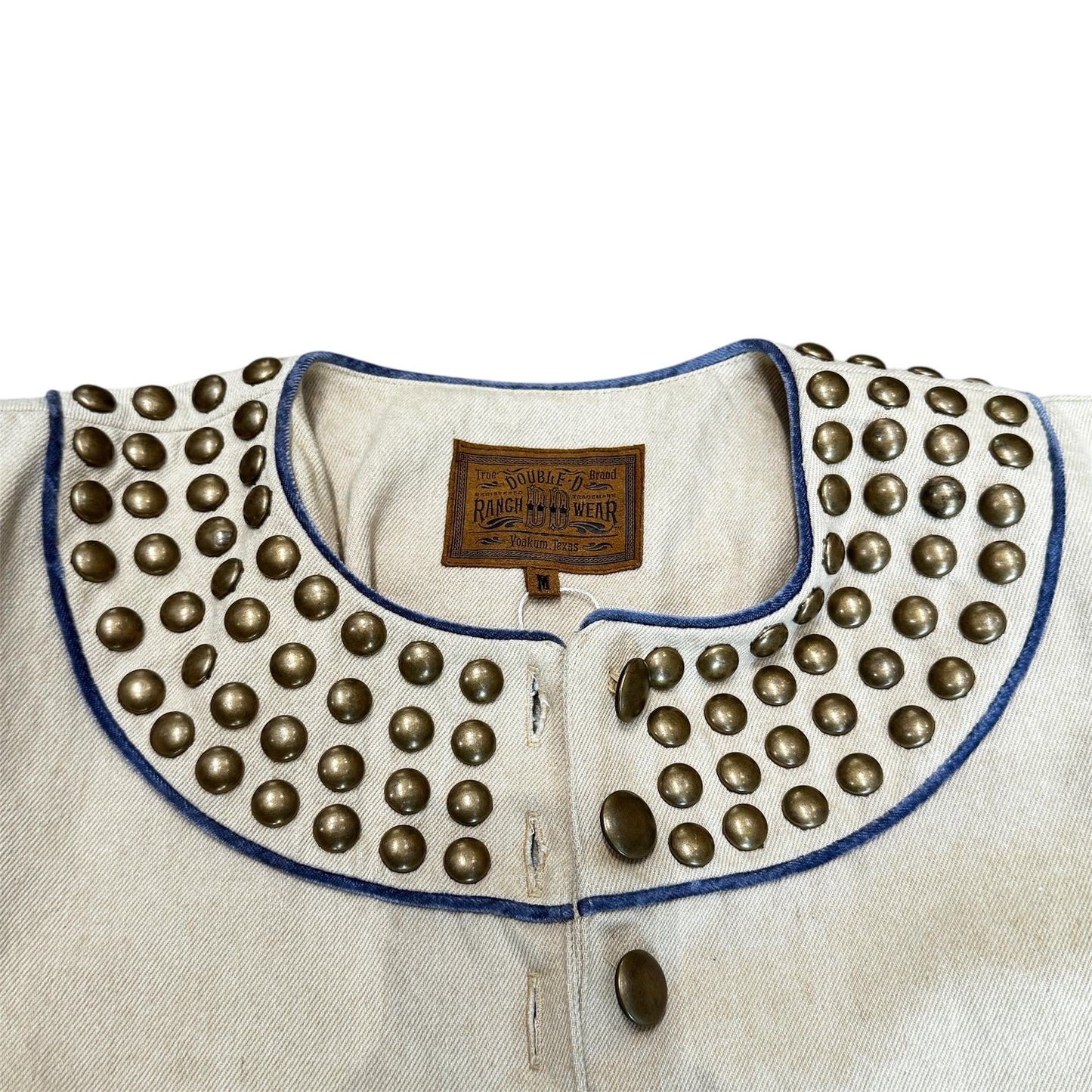 Double D. Ranch Wear Studded Jacket with Tasses Size M