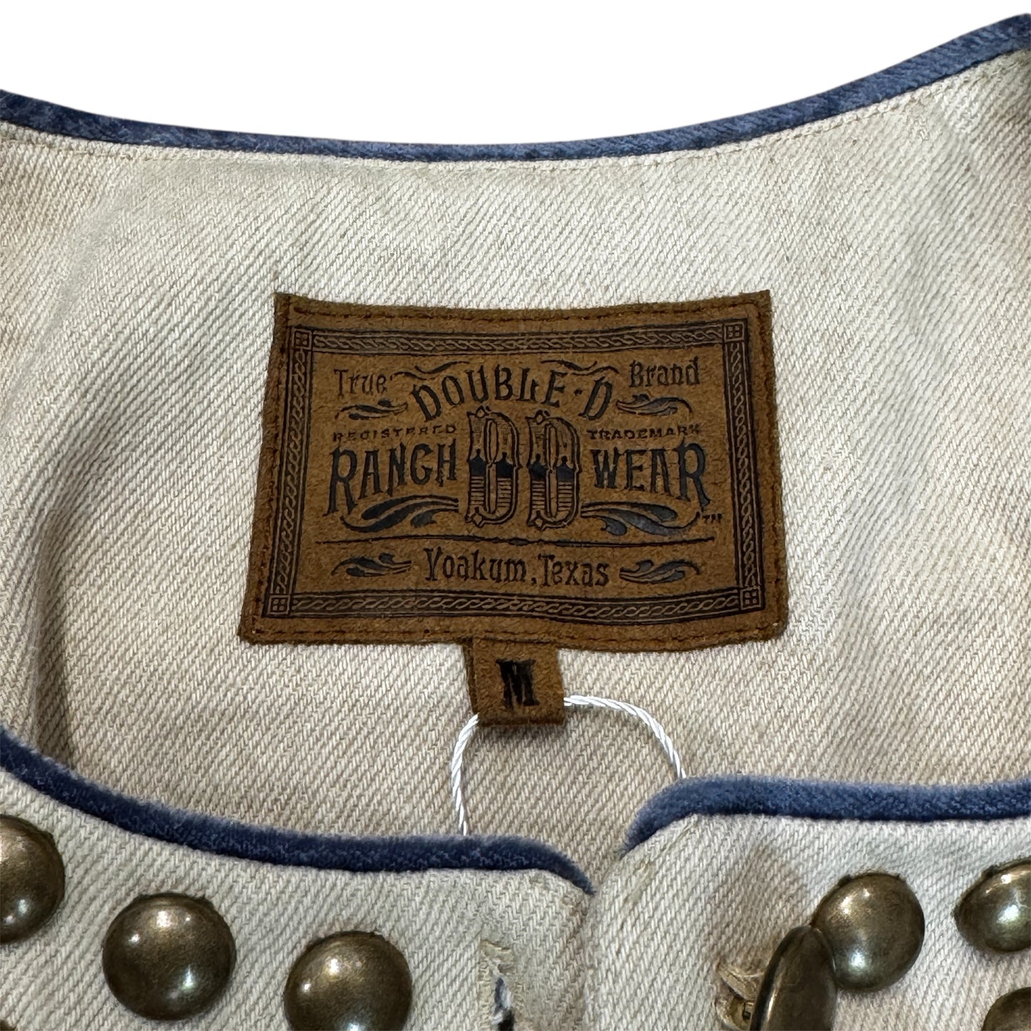 Double D. Ranch Wear Studded Jacket with Tasses Size M