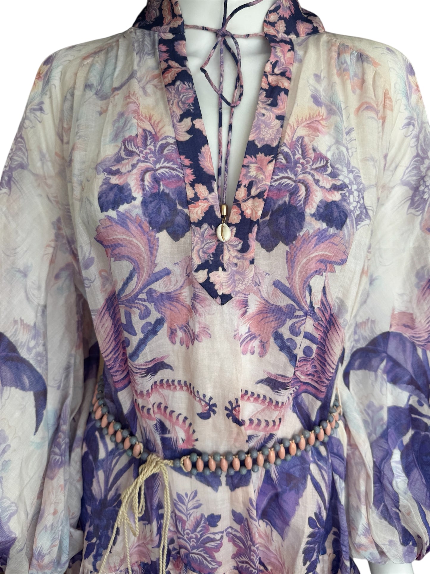 Zimmermann Violet Mini Halter Dress Size 10 USA