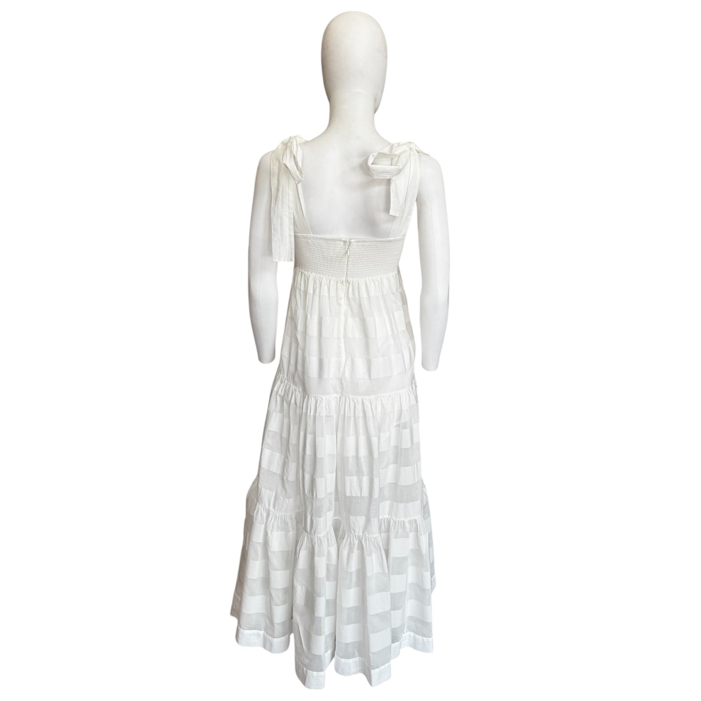 Zimmermann Rosa Stripped Picnic Dress Ivory Size 2
