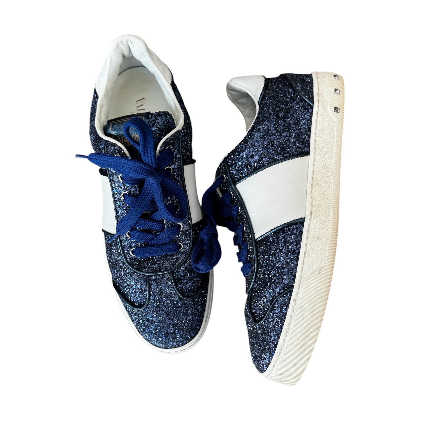 Valentino Garavani Glitter Flycrew Sneaker Size 40