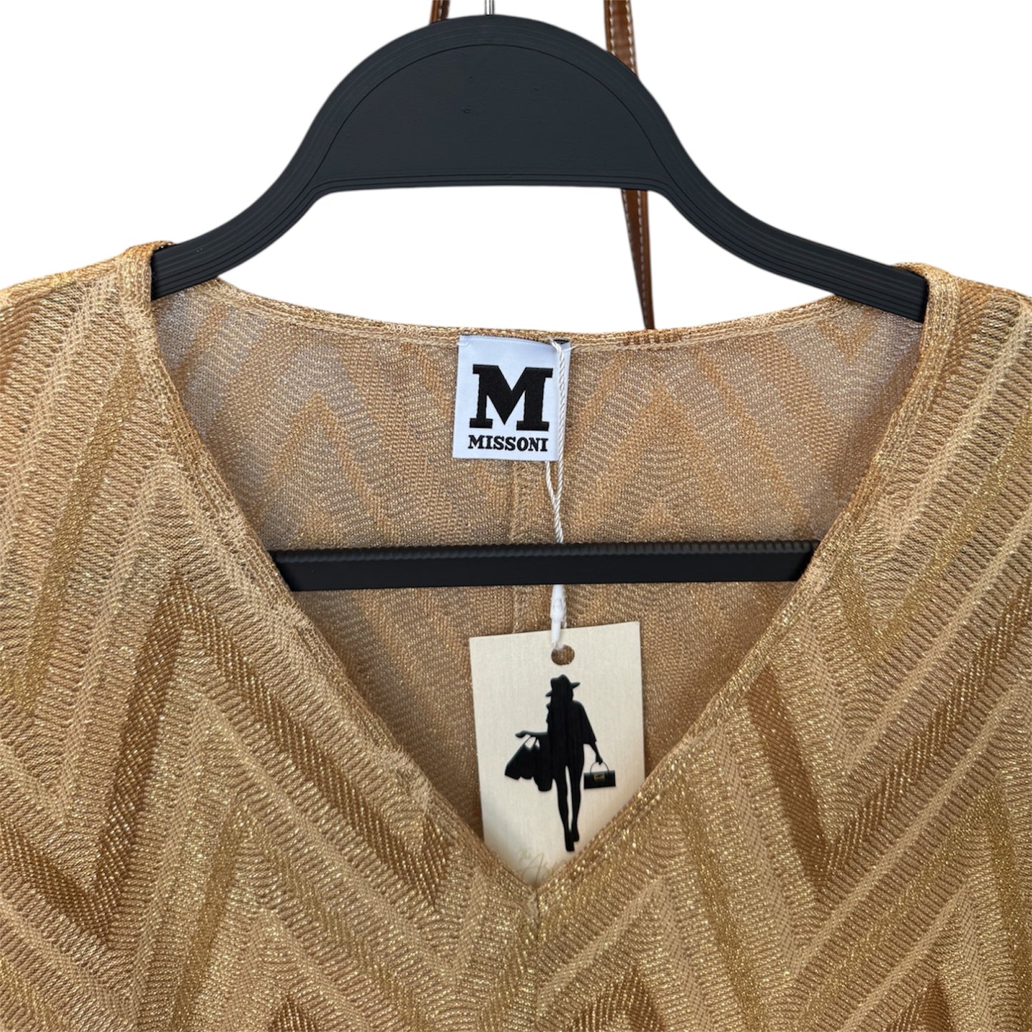 New Missoni Gold Dress Size Large