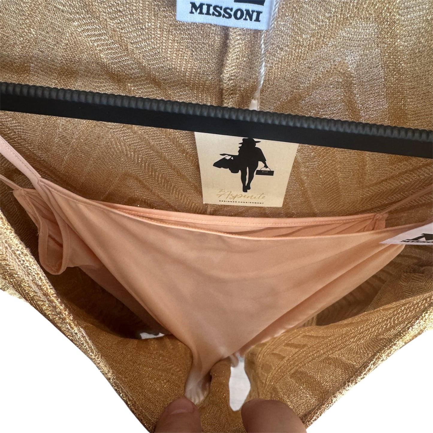 New Missoni Gold Dress Size Large
