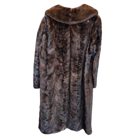 Vintage Mink Coat Jacket in Brown
