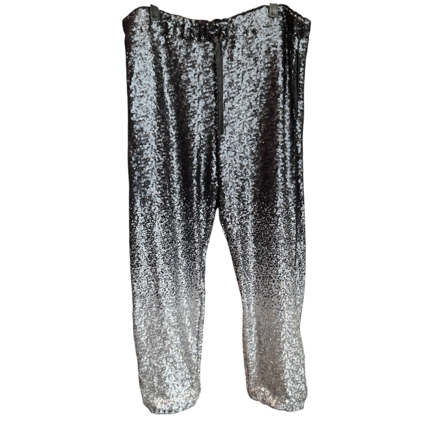 Johnny Was Sequin Black Simona Jogger Size Large
