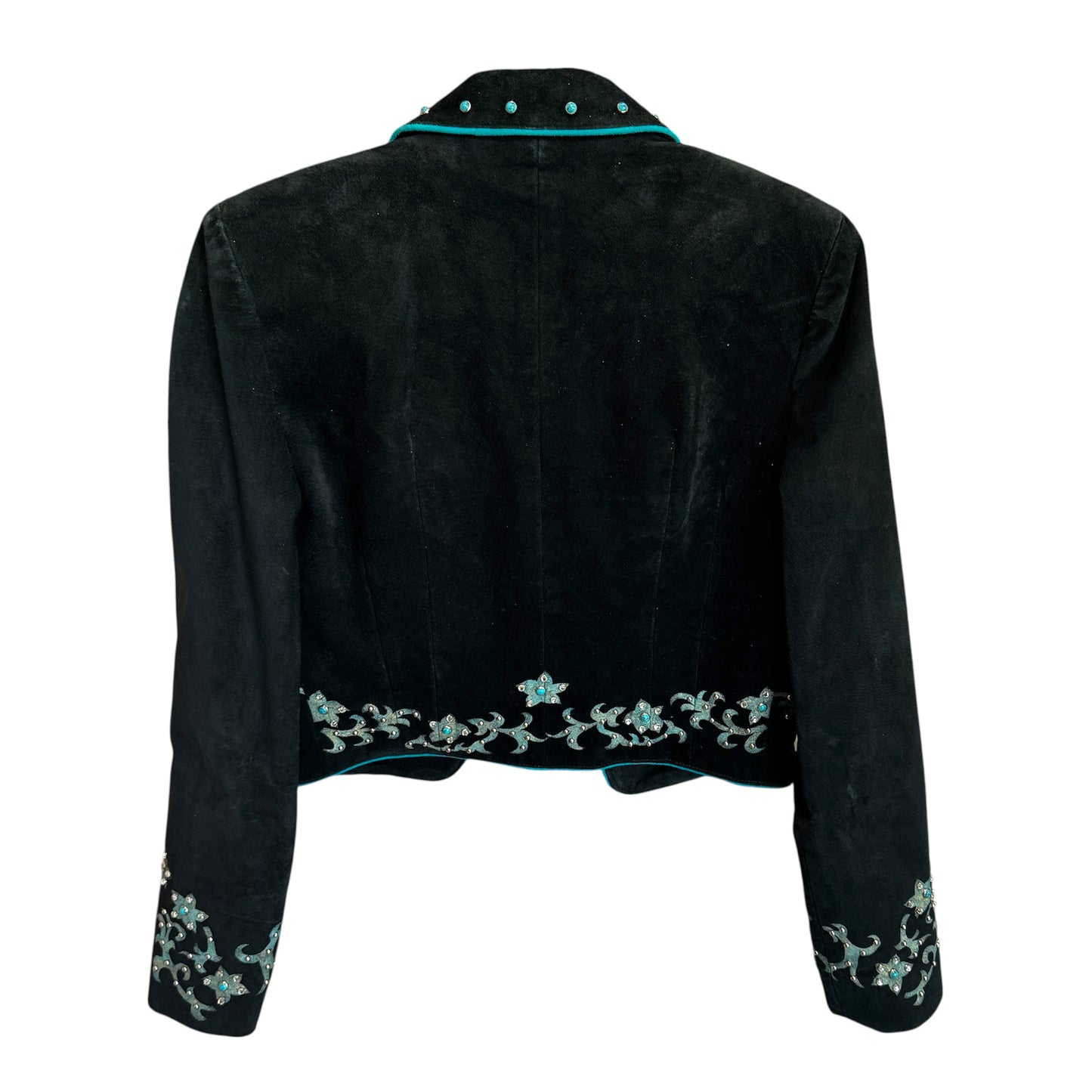 Patricia Wolf Black and Blue Western Jacket western Size S