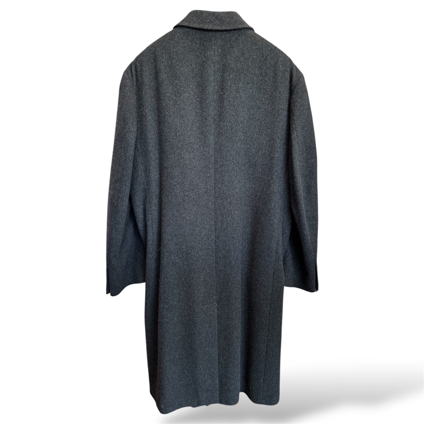 Moda Giovane Ing. Loro Piana Superfine Lambswool Coat in Grey