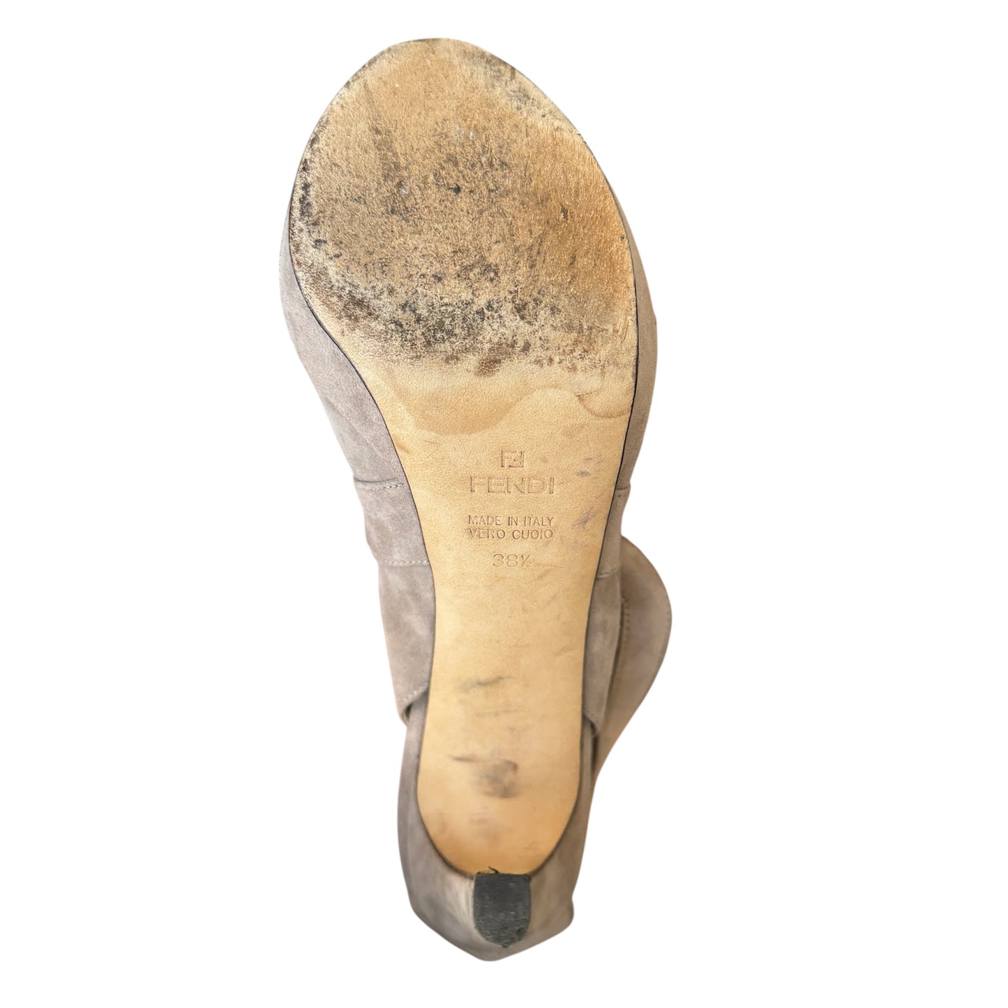 Fendi Suede and Mesh Leather Heels Size 38.5
