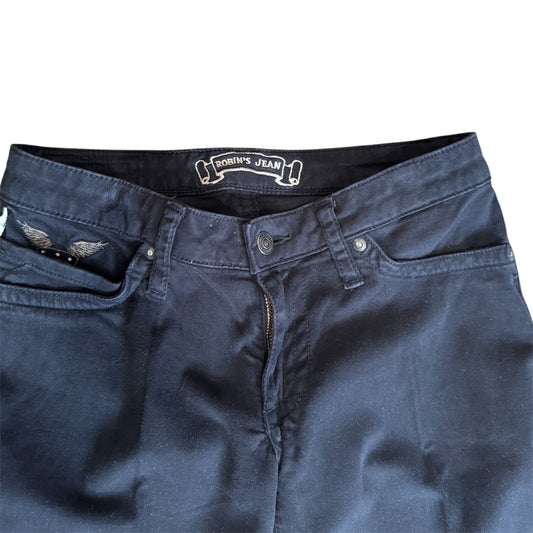 Robin's Jeans Black Brushed Denim Size 26
