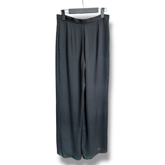 Emporio Armani Silk Blend Black Pant with Jeweled Buttons size 38