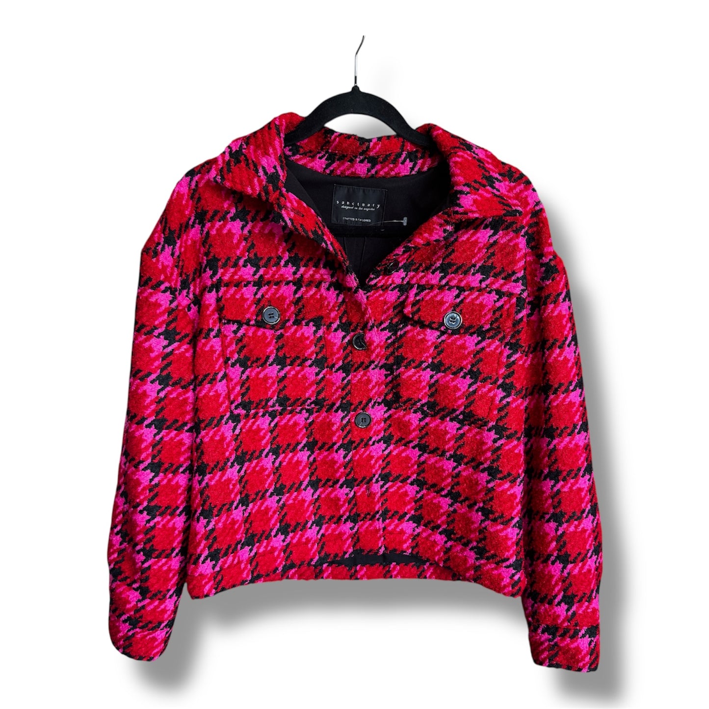 Sanctuary Red & Pink The Shacket Size XXS