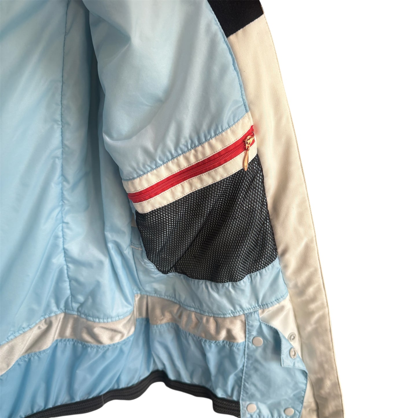 Obermeyer Rebecca Jacket in White and Multicolor Stripes Size 6