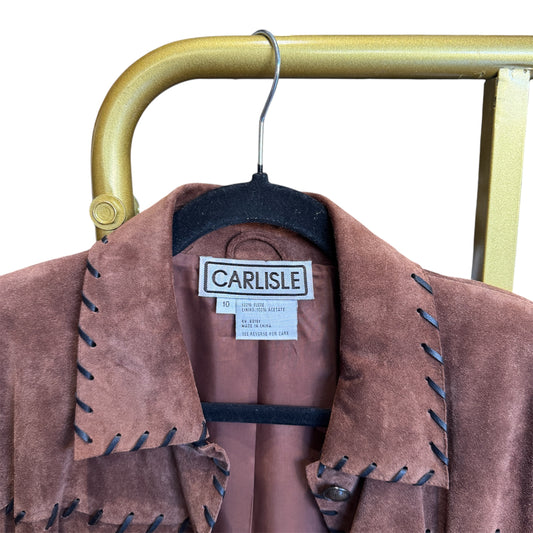 Carlisle Suede Western Jacket w/ Belt Size 10
