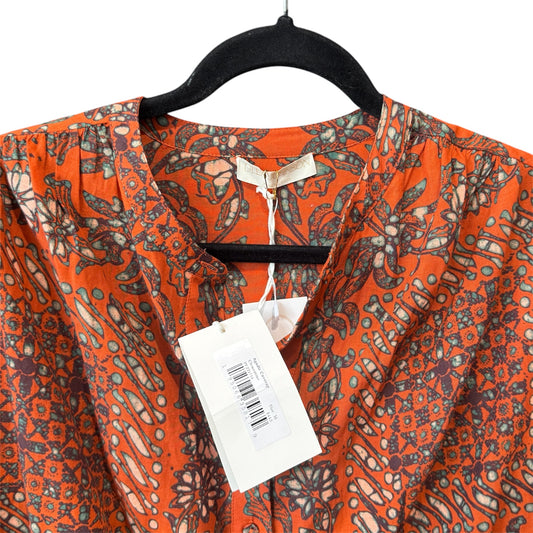 New Ulla Johnson Agadir Coverup Orange Belted Dress Size Medium