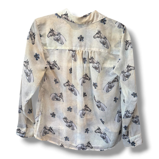 Tasha Polizzi Printed Raelyn Western Blouse Size Medium