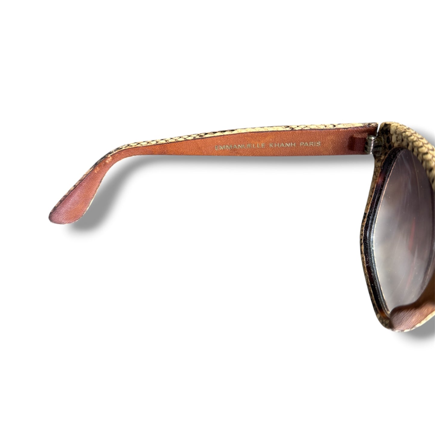 Emmanuelle Khanh Python 1970's Sunglasses Made in France
