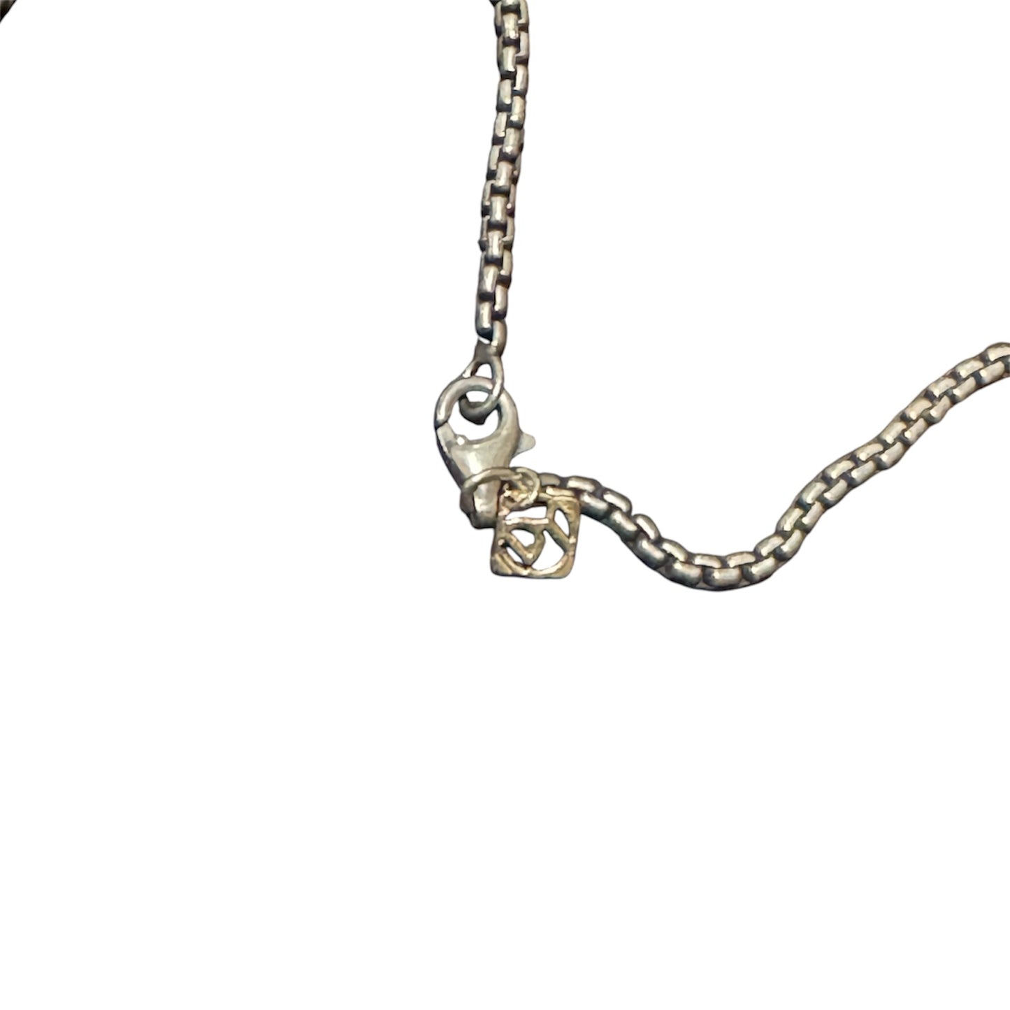David Yurman Silver Box Chain Necklace 20"