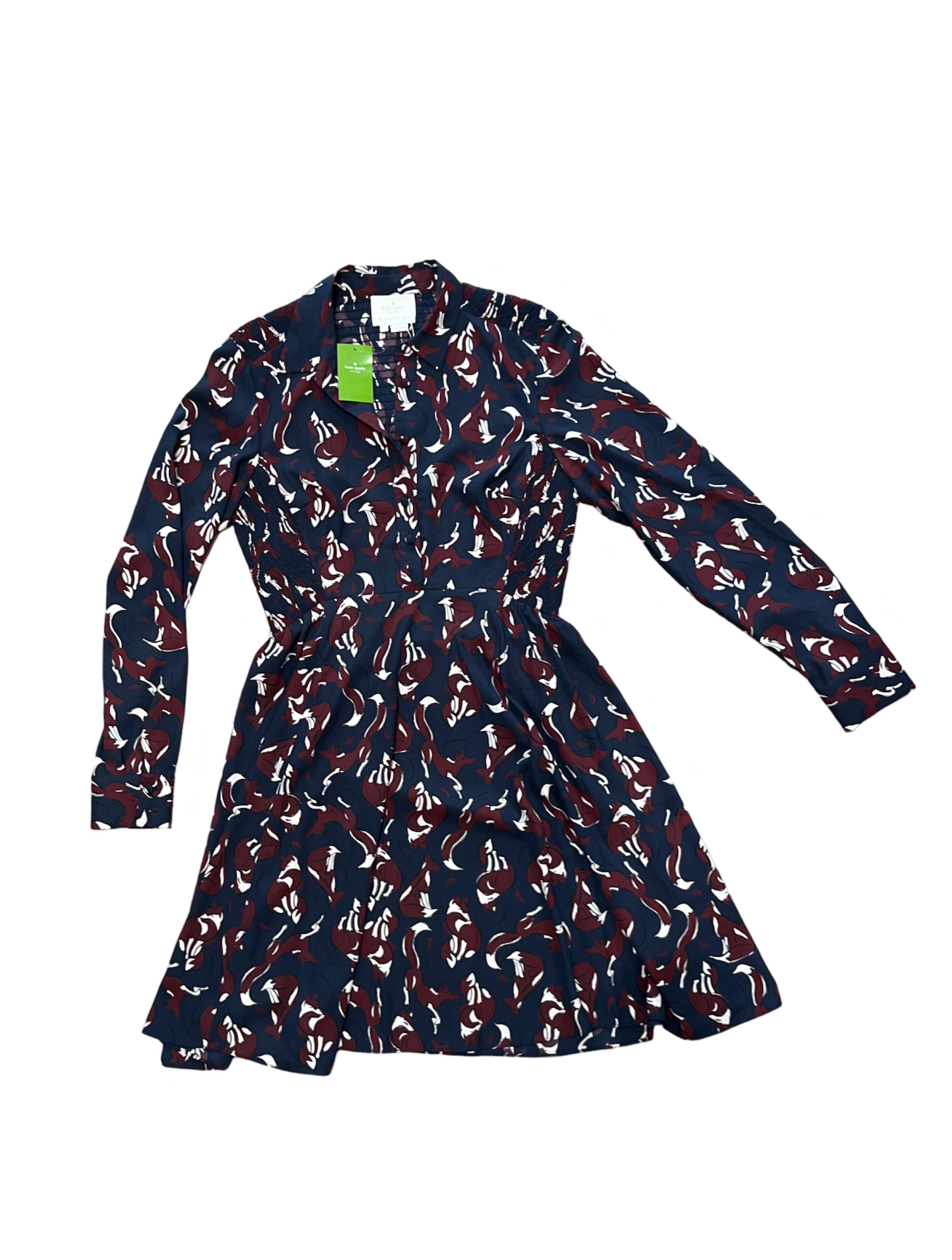 Kate Spade Smoked Dress Long Sleeve /6