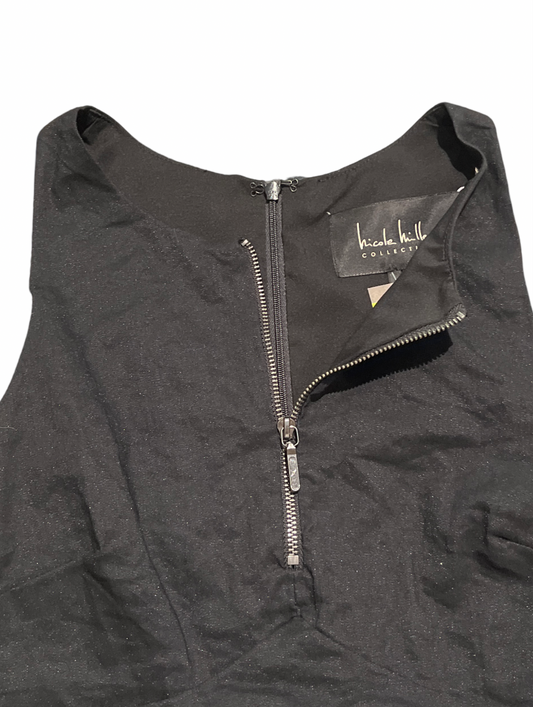 Nicole Miller Collection Black Ruched Dress/8