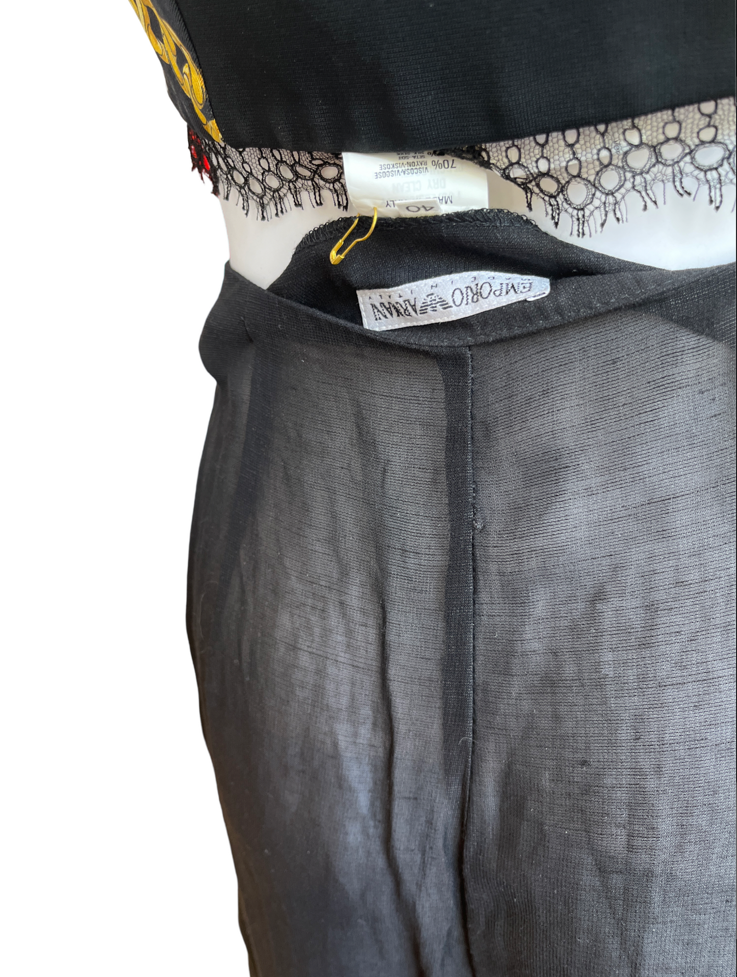 Emporio Armani Palazzo Wide Leg Pants