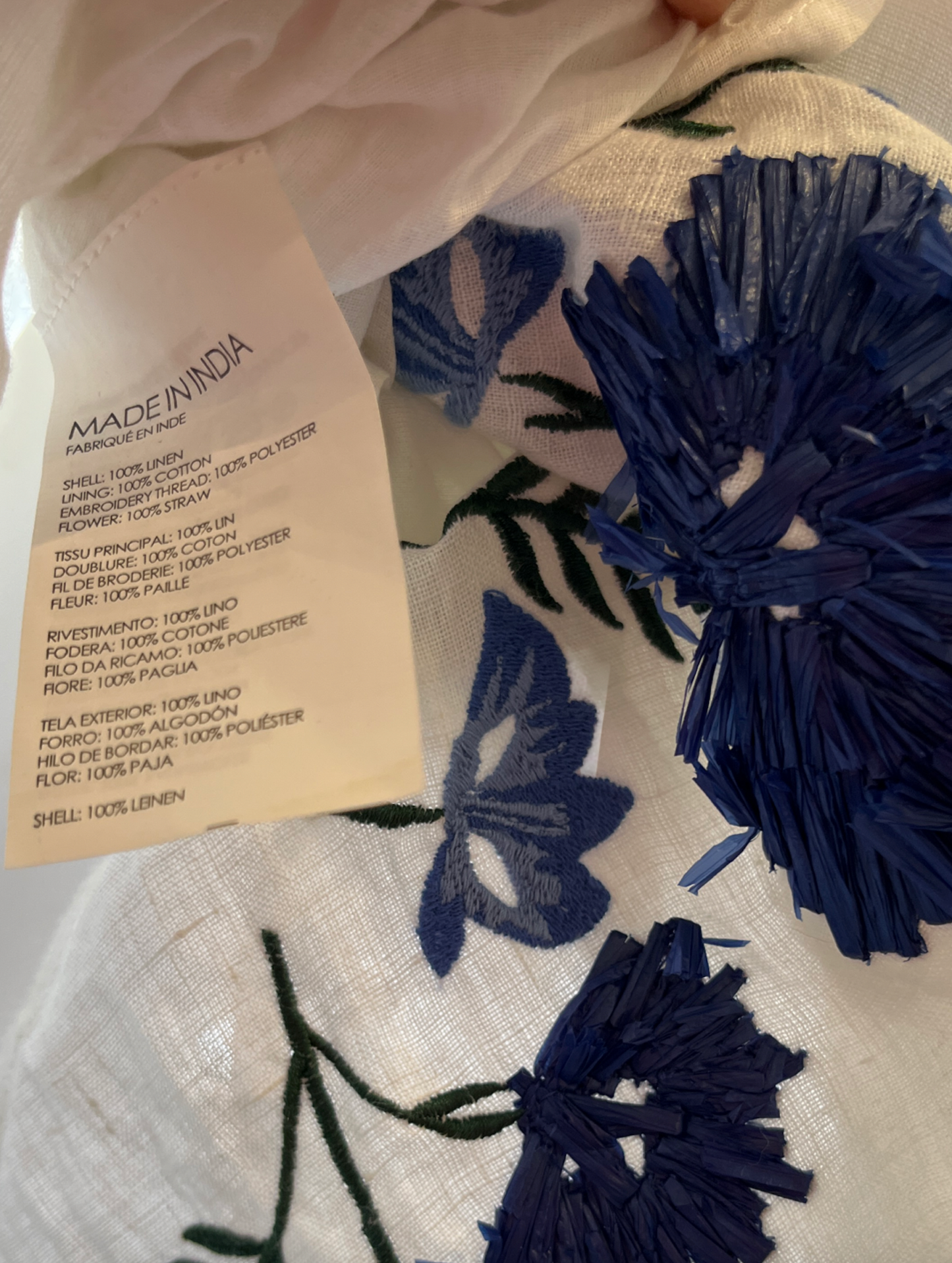 Club Monaco Lolia Linen and Raffia Skirt S
