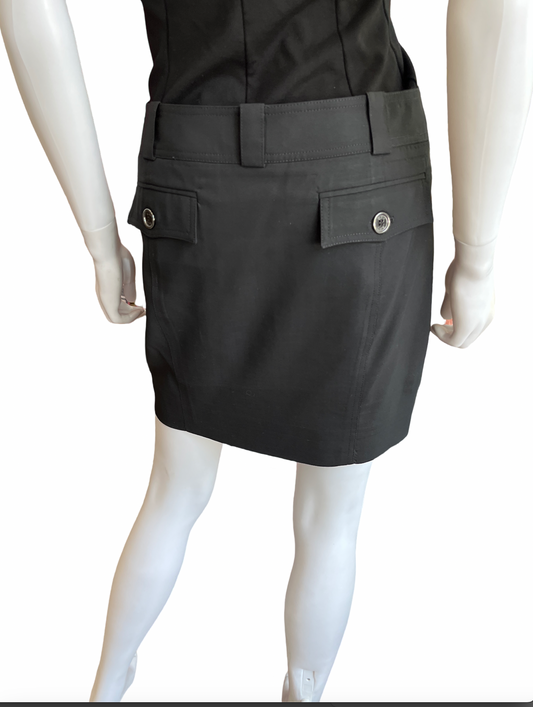 Burberry Black Solid Mini Skirt /6