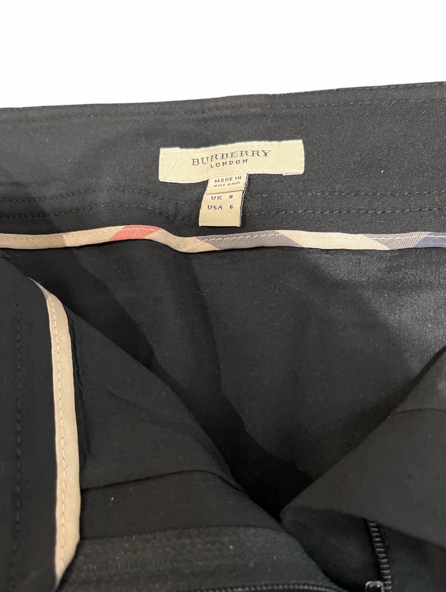 Burberry Black Solid Mini Skirt /6