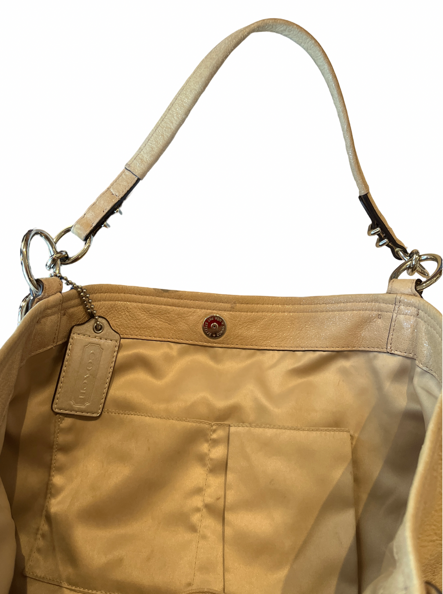 Coach Shimmer Beige Kristin Tote