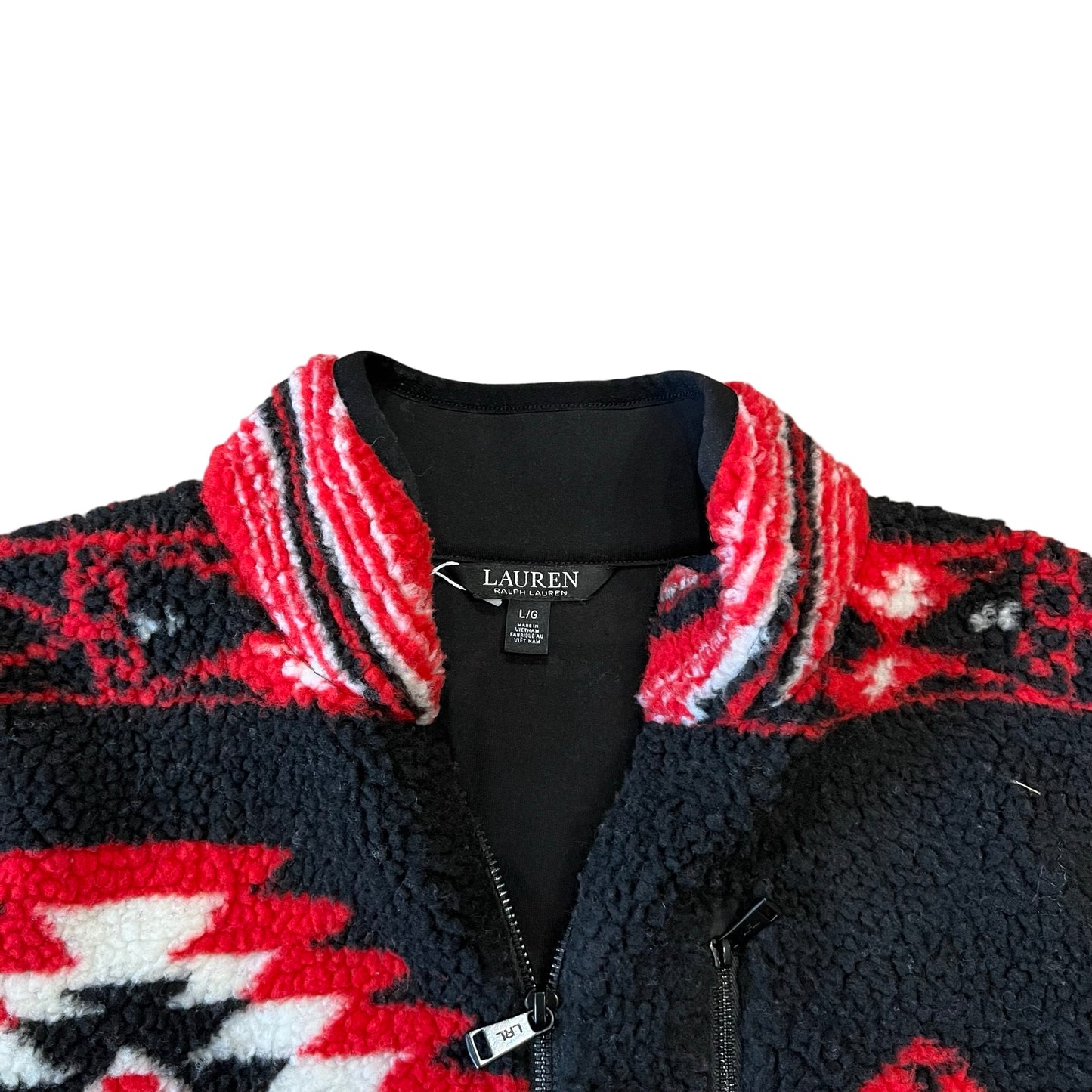 Ralph Lauren Aztec Jacquard Faux-Shearling Jacket