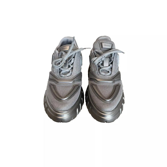 Prada Monolith Evolution Thunder Lug Sole Silver 38EU