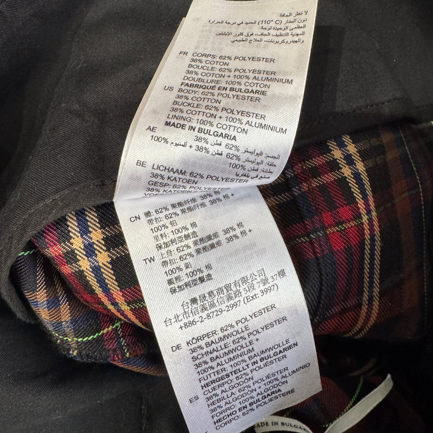 Sandro Paris Plaid Skirt with Belt Size 2