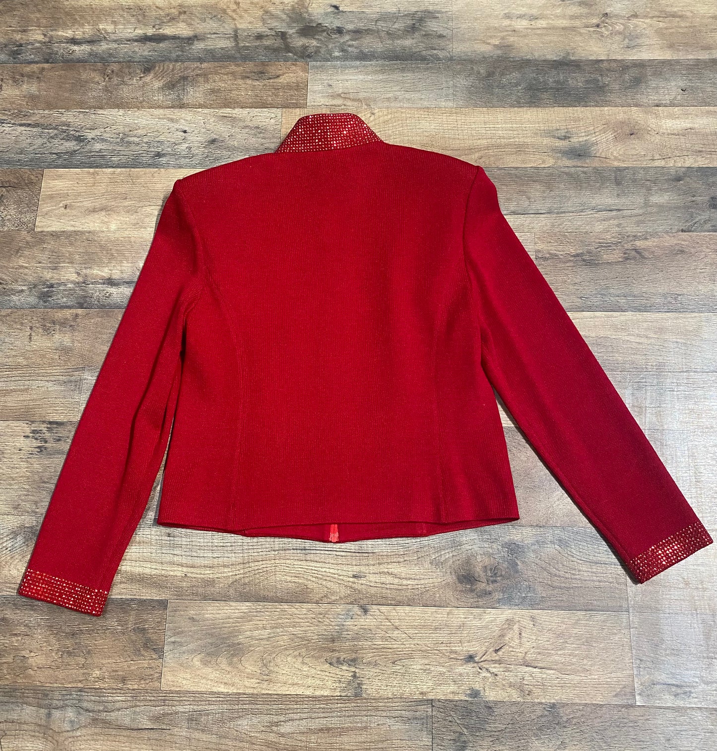 St.John Red Cardigan Size 8