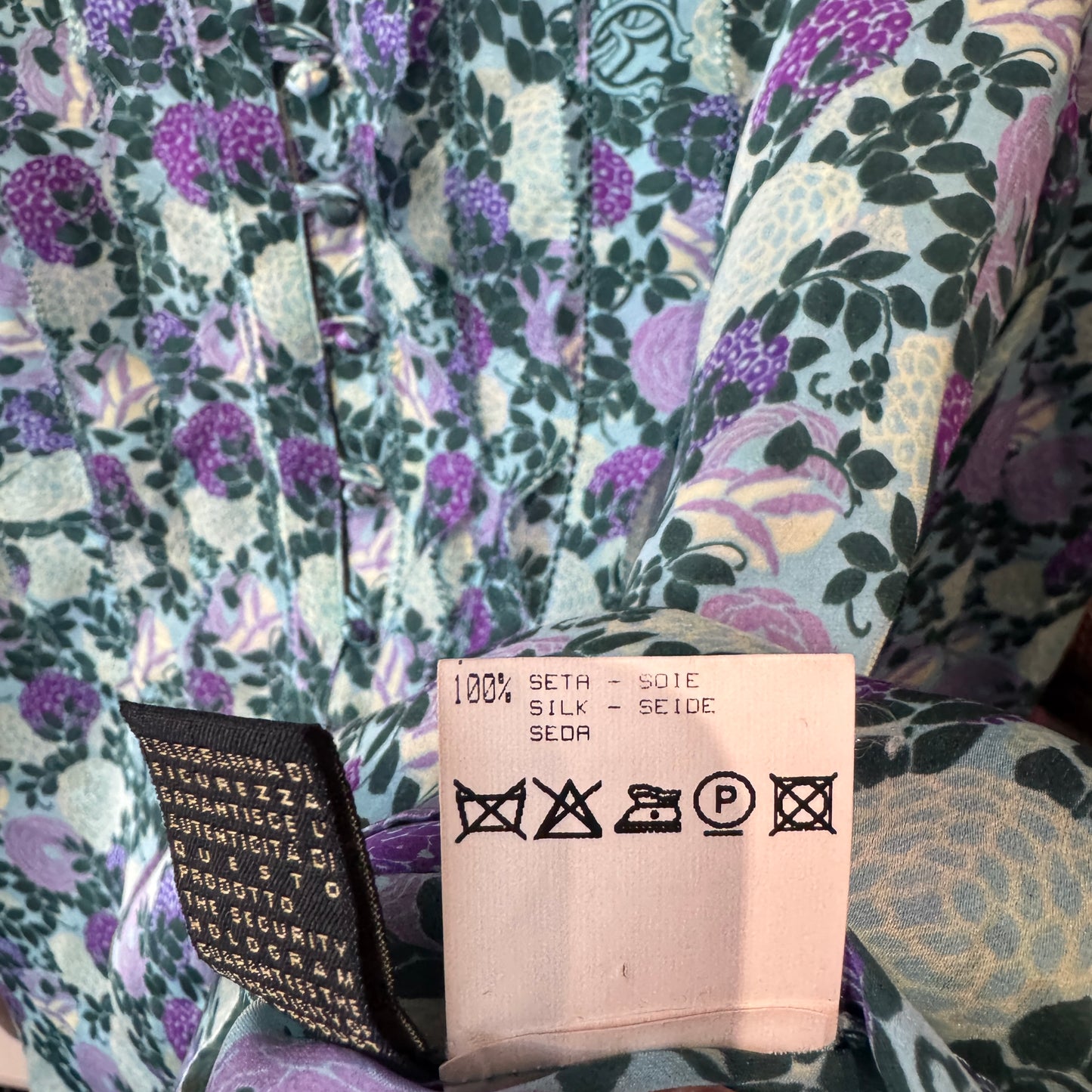 Roberto Cavalli Floral Print Silk Blouse Size 40