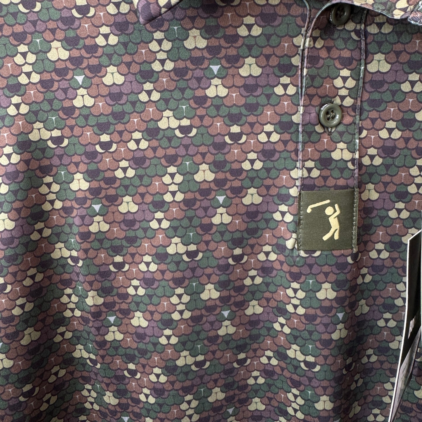 Bogey Bros Golf Men's Polo Shirt Camo XL New