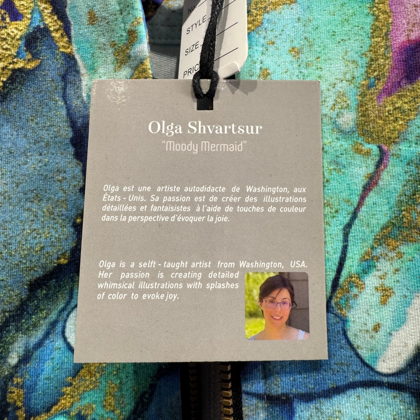 Simply Art Multicolor Long Sleeve Blazer Size Medium