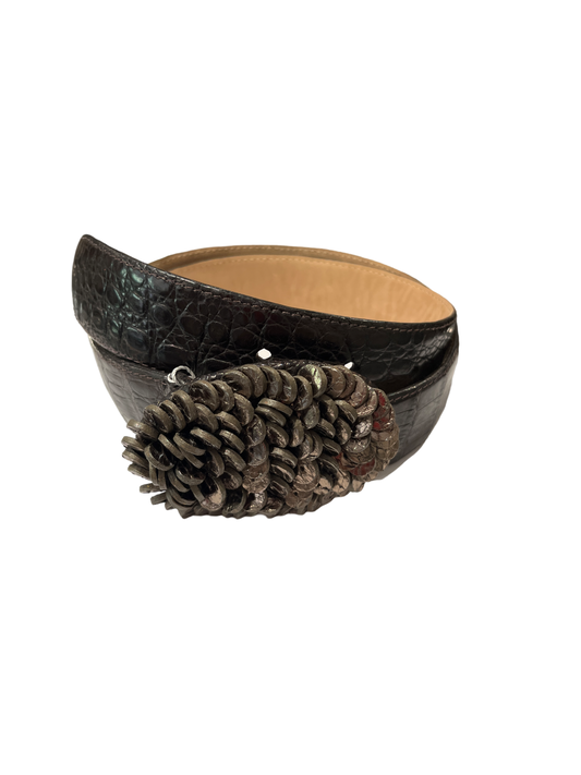 Nancy Gonzalez Crocodile Leather Belt
