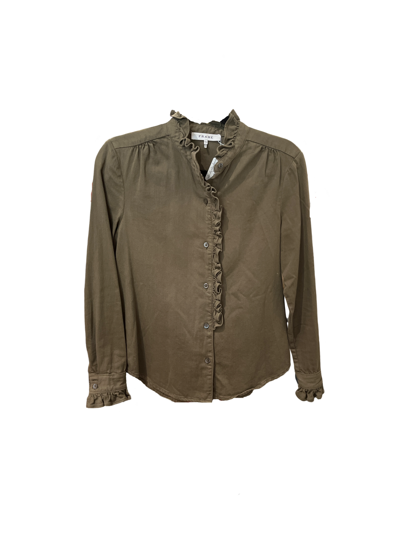Frame - Green Long Sleeve Shirt/ XS