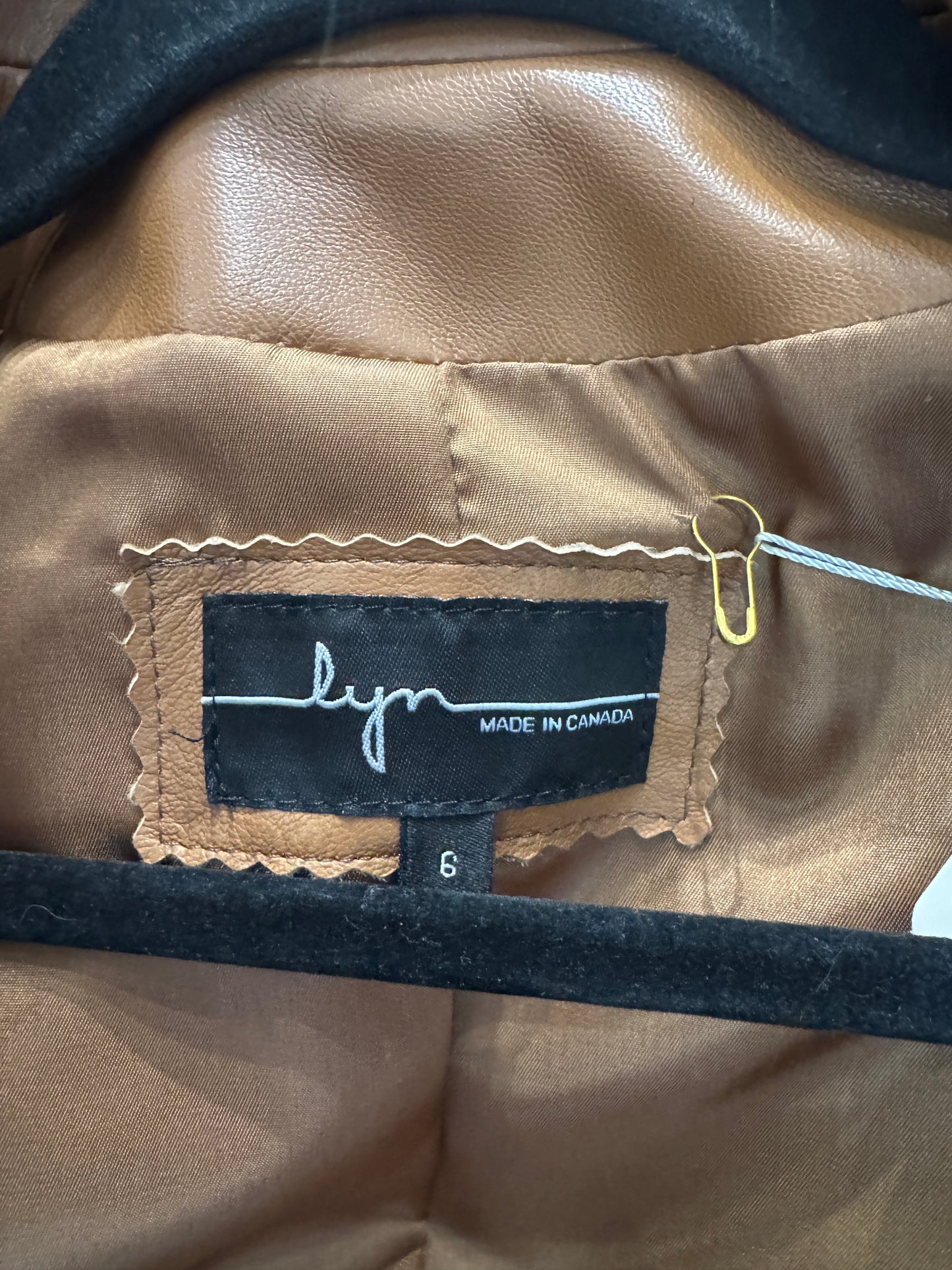 Lyn Leather Katie Suede Leather Jacket Size 6