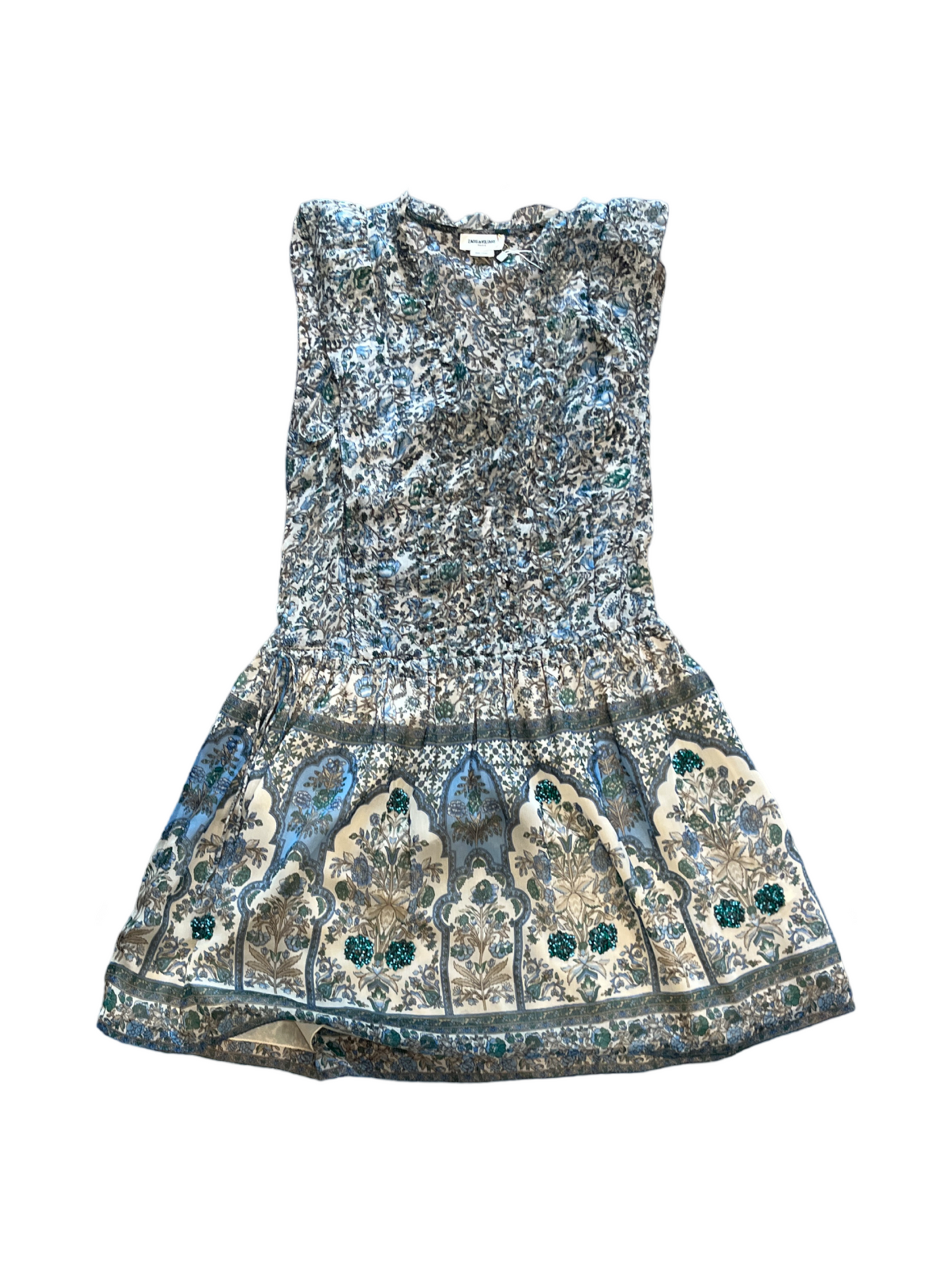 Zadig And Voltaire Floral Beaded Dress /S