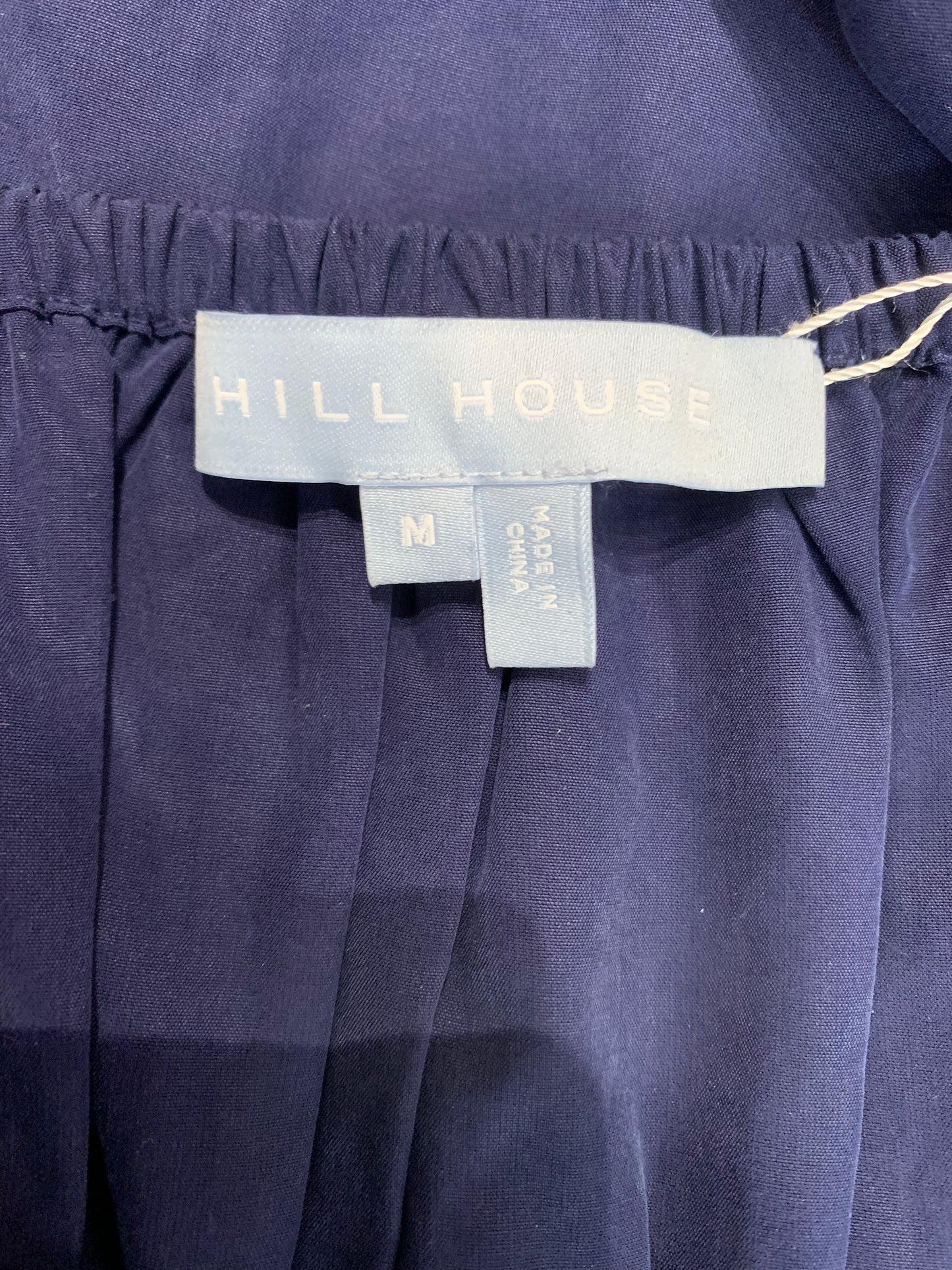Hill House The Jade off the shoulder navy dress