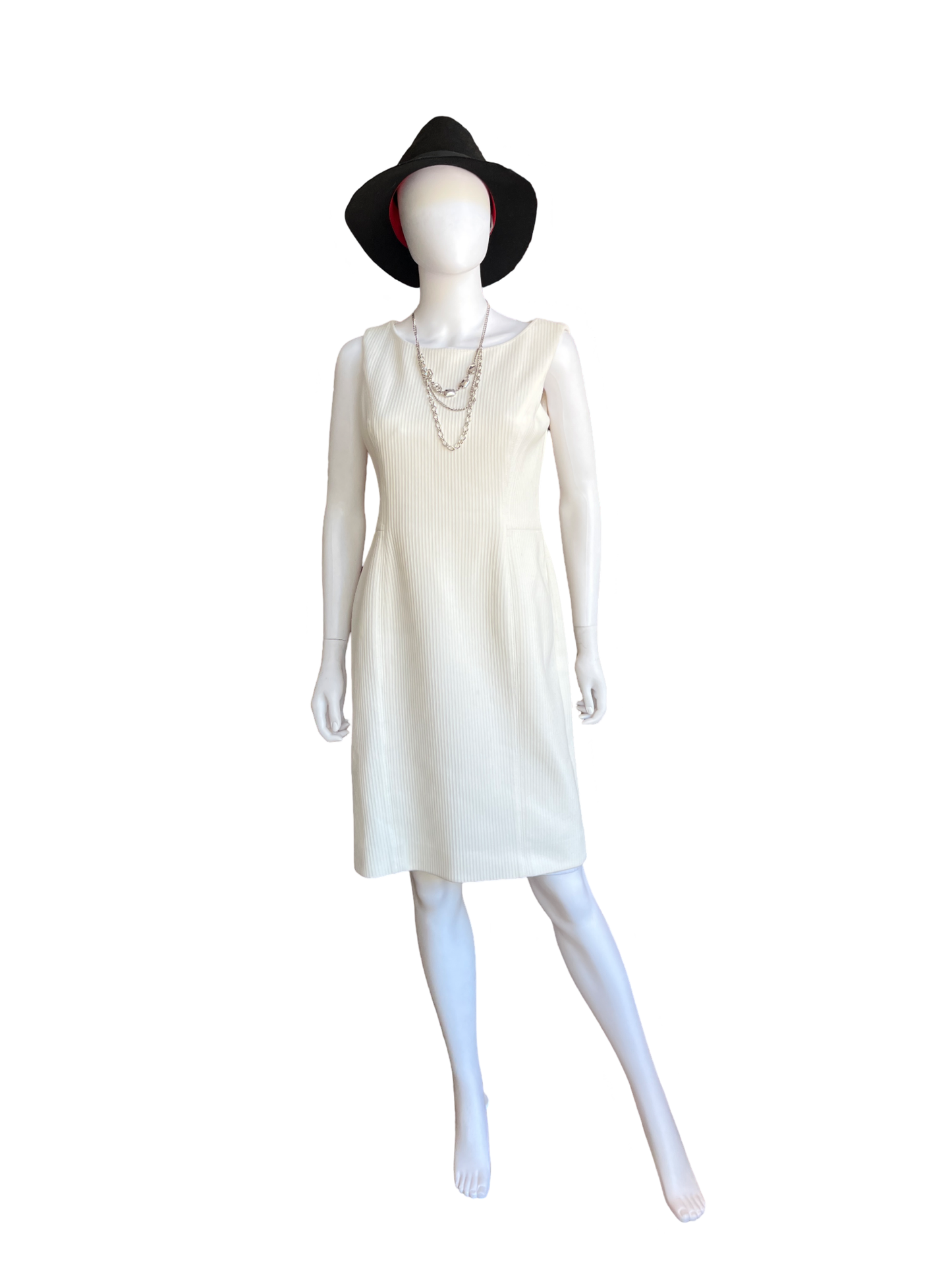 Oscar de la Renta Ivory Shift Dress Size 8