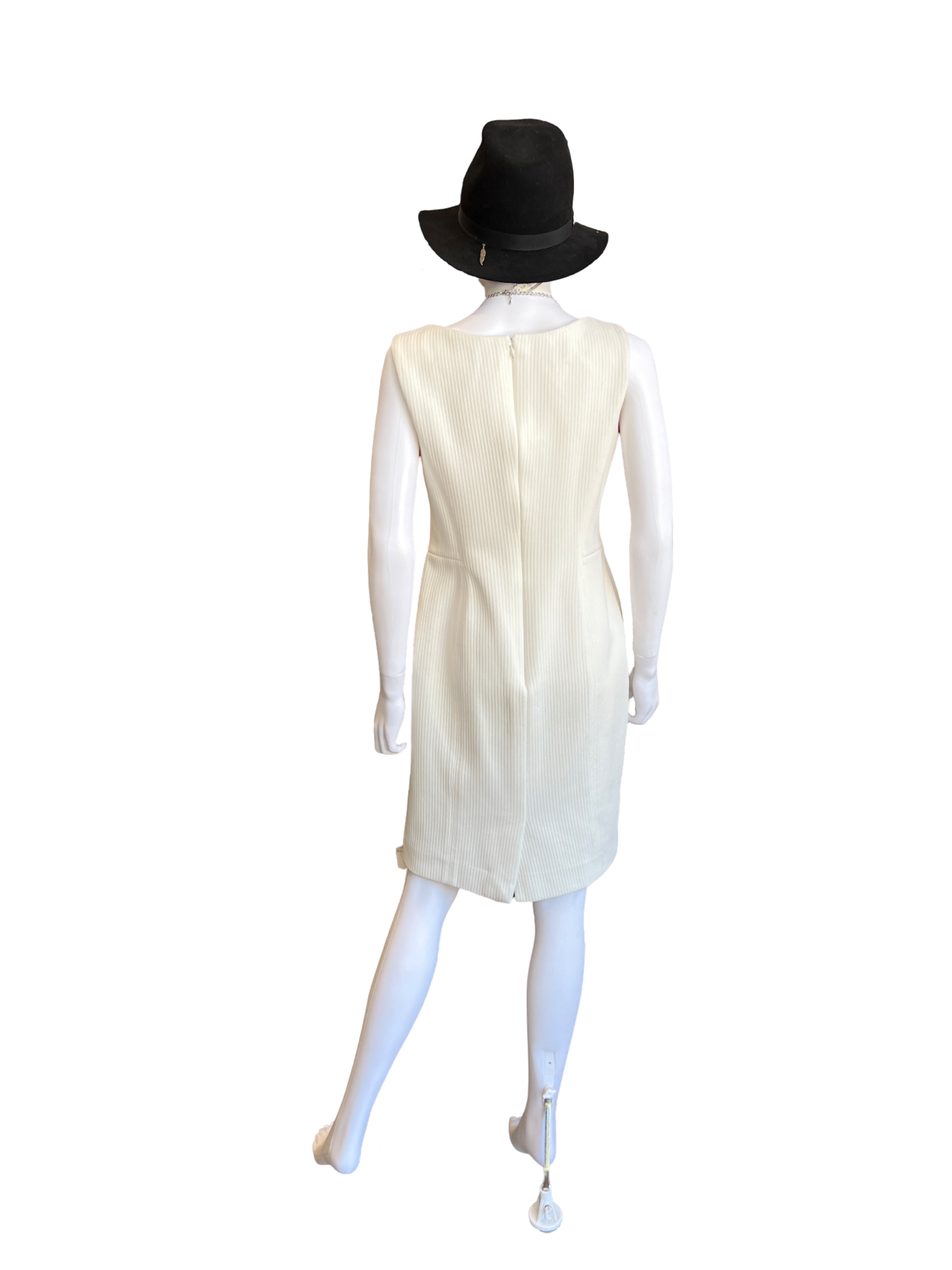 Oscar de la Renta Ivory Shift Dress Size 8