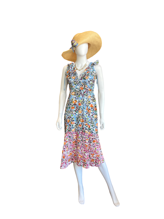 Saloni Holly Floral Dress Size 6