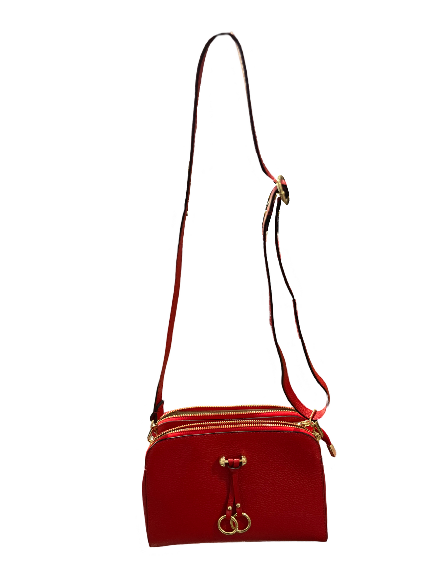 Italian Handmade Genuine Red Grain Leather Purse