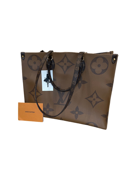 Louis Vuitton OnTheGo Voyage GM Reverse Monogram Leather Tote